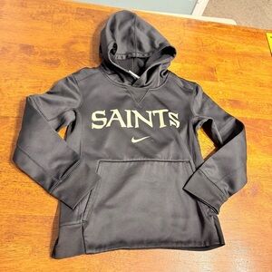 Kids NFL Nike Black Saints Hoodie sweatshirt New Orleans onfield apparel size S